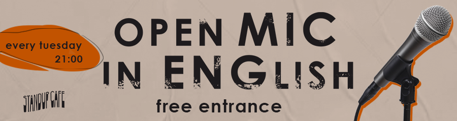 Steal the Show. English Stand-up Open Mic
