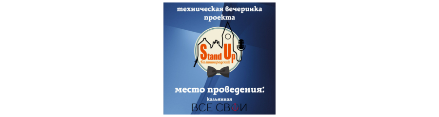 Техническая вечеринка калининградского Stand Up 