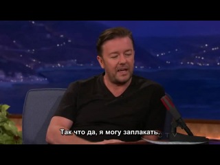 Рики Джервейс на шоу Конана (rus sub) 2012